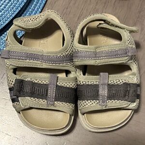 Zara Kids Sandals in Olive and Charcoal
